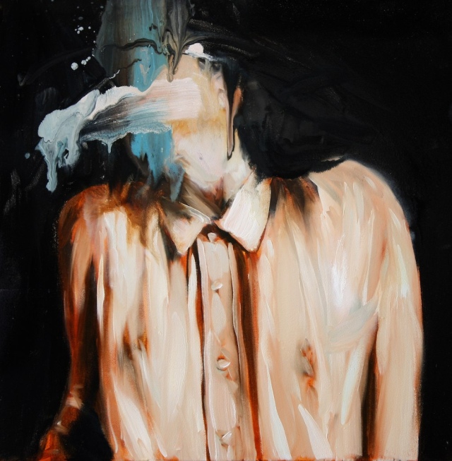 Brice Postma, painting, contemporary art, art, face obscuration